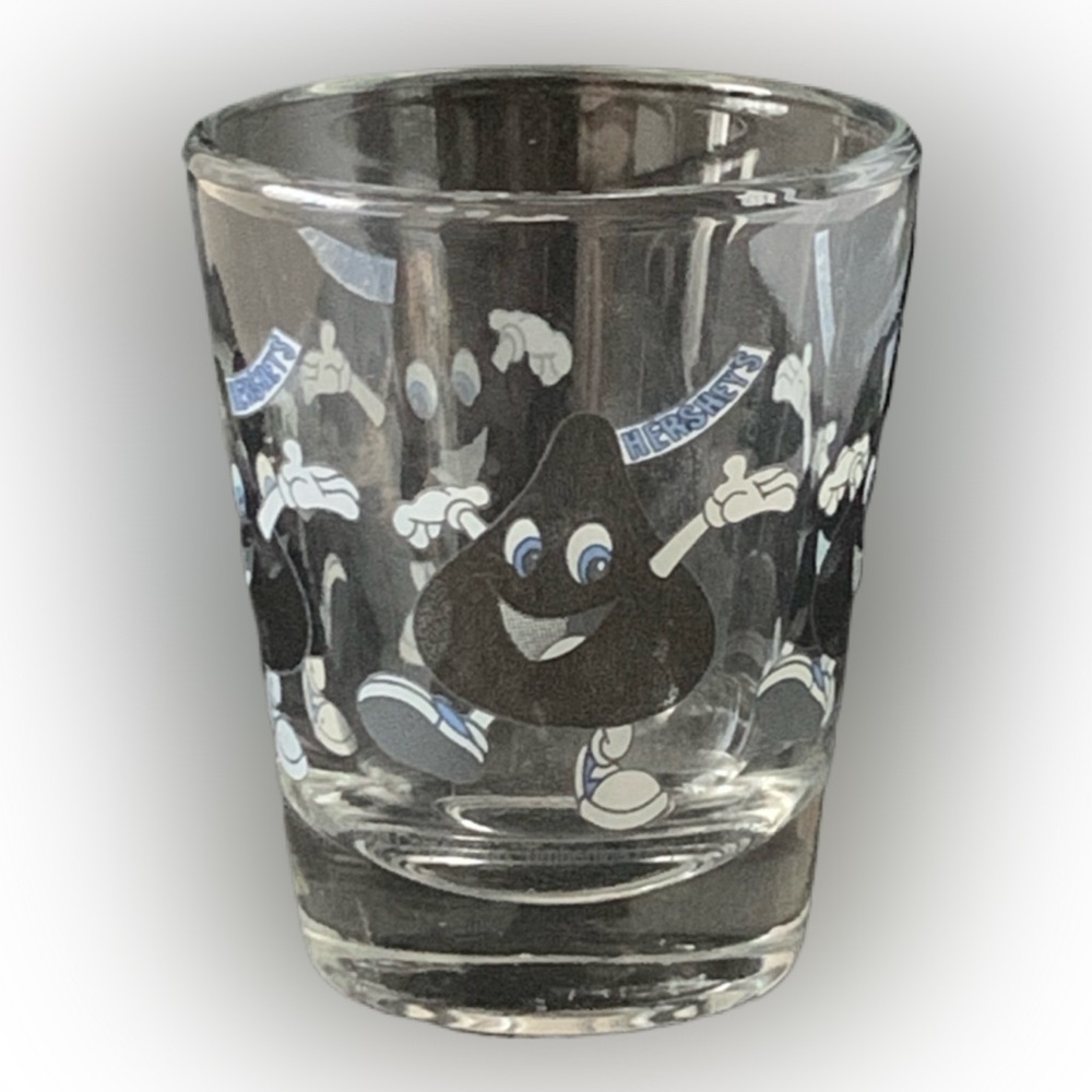 Vintage Hershey's Kiss Dancing Kisses Shot Glass Shotglass Chocolate World